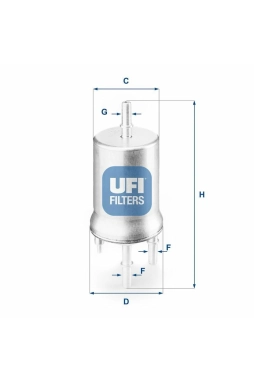 UFI 31.832.00 | Yakıt Filtresi 3 Bar VW Polo Audi A3 Seat Ibiza Skoda Fabia O.E