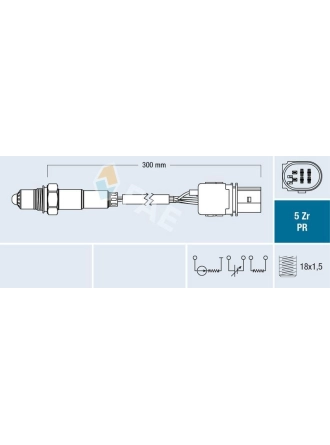 FAE 75031 | Lambda Sensörü 02-Polo-Fabia-Ibiza 1.4 16V *Bky* Ondekı