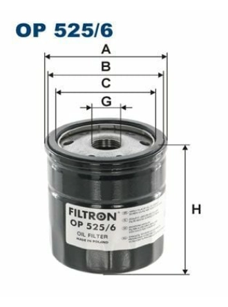 FILTRON OP525-6 | Yağ Filtresi 10-Transporter.T6 2.0 TDI *Caaa-Caab*