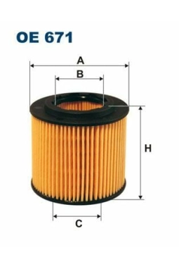 FILTRON OE671 | Yağ Filtresi 02-Polo 1.2 12V