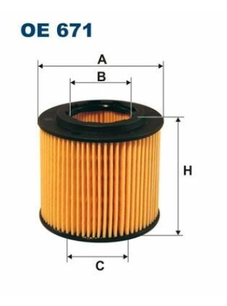 FILTRON OE671 | Yağ Filtresi 02-Polo 1.2 12V