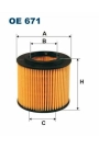 FILTRON OE671 | Yağ Filtresi 02-Polo 1.2 12V