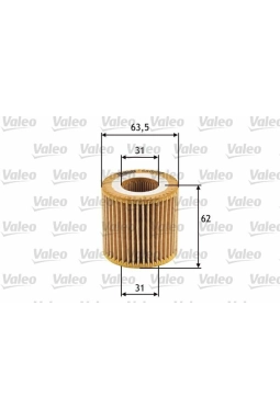 VALEO 586536 | Yağ Filtresi Polo 02-09 Fox 05-Touran / Cordoba 02-Toledo 02-Ibiza IV V 02-/ Fabia 02-09