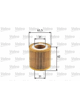 VALEO 586536 | Yağ Filtresi Polo 02-09 Fox 05-Touran / Cordoba 02-Toledo 02-Ibiza IV V 02-/ Fabia 02-09