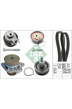 INA 530053830 | Triger Eksantrik Gergi Seti Devirdaimli Fabia Octavia Caddy 99-06 Afk Bcb Aqq Aub Ap G Aua B