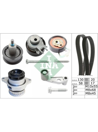 INA 530008930 | Triger Seti Su Pompalı A2 02-05 Leon 00-06 Toledo II 00-06 Golf IV 00-05 Atn Aus Azd Bcb Bad 1.6 16V FSI