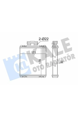 KALE 355245 | Kalorifer Radyatörü 14-Polo-Fabia-Ibiza-Toledo-A1