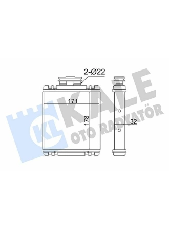 KALE 355245 | Kalorifer Radyatörü 14-Polo-Fabia-Ibiza-Toledo-A1