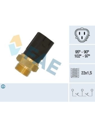 FAE 38185 | Fan Müşürü Golf.IV-Polo Ucgen Soket 3 Fişli