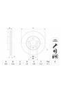 BOSCH 0986479F32 | Disk On (Ad) 18 ≫, Polo-Ibiza Kaplamalı | 2 Adet