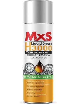 Mxs H3000 Şeffaf Sıvı Gres Sprey - 200 ml