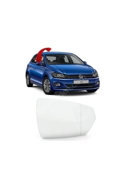 İTHAL 2G0857522C | Volkswagen Polo 2018 Model Sonrası Sağ (Yolcu) Tarafı Ayna Camı