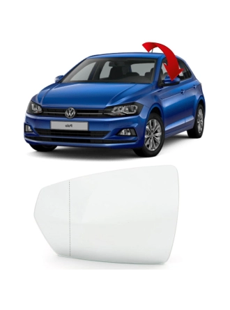 İTHAL 2G0857521B | Volkswagen Polo 2018 Model Sonrası Sol (Şoför) Tarafı Ayna Camı