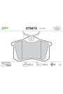 VALEO 670474 | Fren Balata Arka 03-Mgn.II-Mds-Clo.III-Golf.3.4.5-C2-C3-C4-307 17mm.