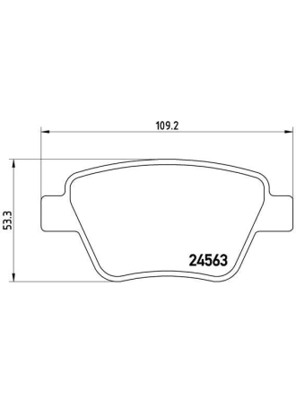 BREMBO P85114X | Fren Balatası Arka (Audi A1 1.2Tfsı 1.4Tfsı 1.6Tdı 10-/ A3 1.6Tdı 09-/ Seat Leon 1.2Tsı Xtra Line