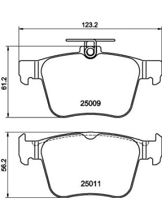 HELLA PAGİD 8DB355020-261 | Fren Balatası Audi, Seat, Skoda, VW A3 (85S, 85M) , A3 (8V1, 8Vk) , A3 Convertible (8V7, 8Ve) , A3 Limo