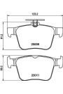 HELLA PAGİD 8DB355020-261 | Fren Balatası Audi, Seat, Skoda, VW A3 (85S, 85M) , A3 (8V1, 8Vk) , A3 Convertible (8V7, 8Ve) , A3 Limo