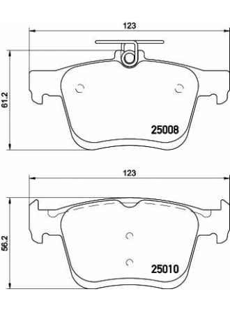 HELLA PAGİD 8DB355020-271 | Fren Balatası Audi, Seat, Skoda, VW A3 (85S, 85M) , A3 (8V1, 8Vk) , A3 Convertible (8V7, 8Ve) , A3 Limo