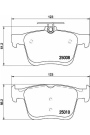 HELLA PAGİD 8DB355020-271 | Fren Balatası Audi, Seat, Skoda, VW A3 (85S, 85M) , A3 (8V1, 8Vk) , A3 Convertible (8V7, 8Ve) , A3 Limo