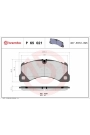 BREMBO P65021 | Ön Fren Balatası-17,1mm Porsche Cayenne Macan Panamera