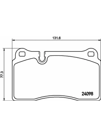 HELLA PAGİD 8DB355011-851 | Fren Balatası VW Touareg (7La, 7L6, 7L7) , Touareg (7P5, 7P6)