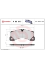 BREMBO P65017 | Fren Balatası Ön-16mm (VW Touareg 03-18 Porsche Cayenne 03-Panamera 09 -)