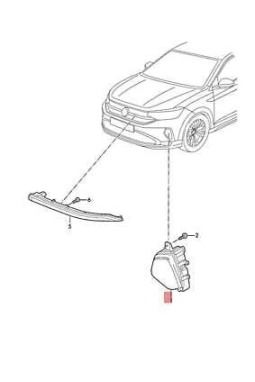 VAG / ORJINAL 2G7941661 | Volkswagen Taigo Sol Ön Led Sis Farı Orijinal