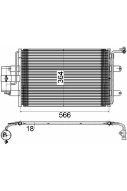 MAHLE AC180000S | Klima Radyatörü (Kondenser) 99-06 Golf.IV-Bora 1.9Tdi