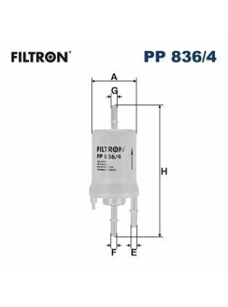 FILTRON PP836-4 | Benzin Filtresi 04-Golf.V.VI-Jtt-Pol-Fab-Oct-A3 1.4-1.6 16V 4.Bar