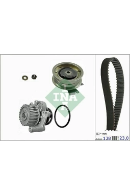 INA 530017130 | Triger Seti + Devirdaim (VW Golf 98-13 Passat 97-11 Polo Classic 00-02 Audi A3 97-13 A4 95-08 Seat Ibiza 00-05 Leon 99-05 Skoda