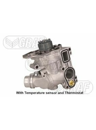 GRAF PA1359 | Devirdaim + Gövde + Termostat 09-Golf.V.VI-Jetta-Passat-A3-A4 1.8Tfsi-2.0Tfsi