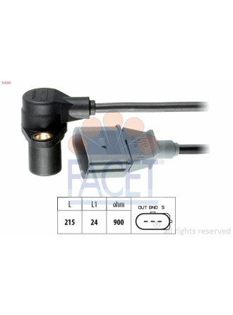 FACET 9.0241 | Sensör Krank Devir VW Golf IV,V Bora Bfq Bse