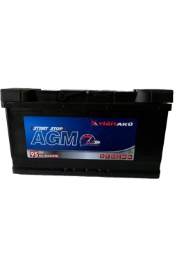 Yiğit Akü 12 V 95 Ah Agm Start&stop Akü  Üretim Yılı: 2022
