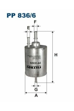 FILTRON PP836-6 | Benzin Filtresi 05-09 Aı.A4 2.0Tfsi
