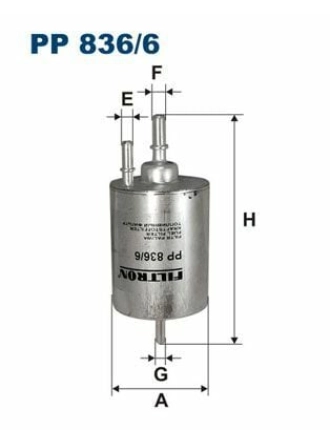 FILTRON PP836-6 | Benzin Filtresi 05-09 Aı.A4 2.0Tfsi