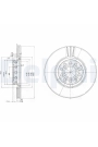 DELPHI BG3657 | Fren Diski Ön Passat B5 00-/ A4 A6 / Exeo 09-/ Superb I 01-16 Jant Havalı 312mm