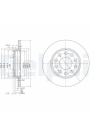 DELPHI BG3674C | Arka Fren Diski-255×12 5×112 (Audi A4 01-08 Seat Exeo 09-14)