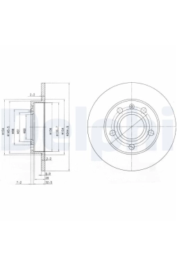 DELPHI BG2753C | Disk Arka 05-Aı.A4 Kaplamalı | 1 Adet