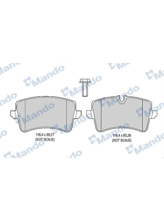 MANDO MBF015379 | Fren Balata Arka 08-A4-A5-Q5 1.8-2.0-3.0-3.2