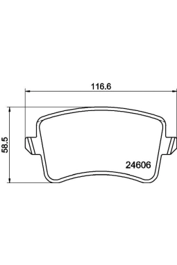 HELLA PAGİD 8DB355025-381 | Fren Balatası Audi A4 (8K2, B8) , A4 Avant (8K5, B8) , A4l Saloon (8K2, B8) , A4l Saloon (8W2, B9) , A5