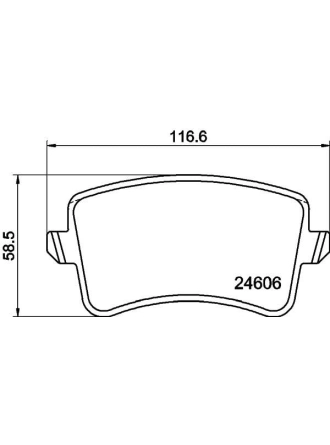HELLA PAGİD 8DB355025-391 | Fren Balatası Audi A4 (8K2, B8) , A4 Allroad (8Kh, B8) , A4 Avant (8K5, B8) , A4l Saloon (8K2, B8) , A5