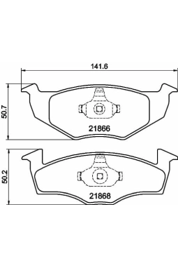 HELLA PAGİD 8DB355007-911 | Fren Balatası Seat, VW Cordoba (6K1, 6K2) , Cordoba Vario (6K5) , Golf III (1H1) , Golf III Van (1H1) ,
