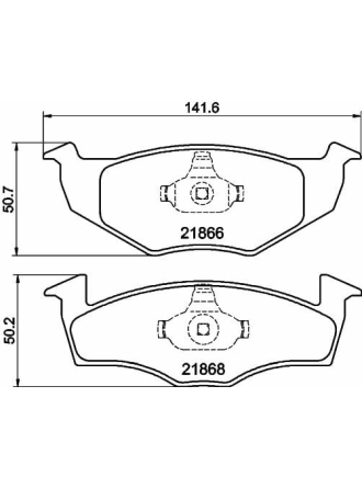 HELLA PAGİD 8DB355007-911 | Fren Balatası Seat, VW Cordoba (6K1, 6K2) , Cordoba Vario (6K5) , Golf III (1H1) , Golf III Van (1H1) ,