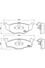 BREMBO P85030 | Fren Balatası Ön-(VW Golf 96-98 Polo CLS 96-00 Seat Ibiza 93-99)