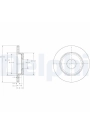 DELPHI BG3673 | Arka Fren Diski-245×10 5×112 (Audi A4 01-08 Seat Exeo 09-14)