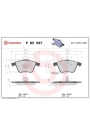 BREMBO P85097 | Fren Balatası Ön Kablolu (Audi A6 05-11 A4 01-08)