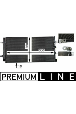 MAHLE AC738000P | Klima Radyatörü (Kondenser) 08-18 Aı.A4-A5-A6-A7-Q5