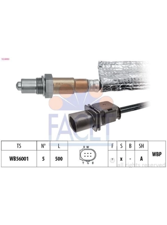 FACET 10.8493 | Lambda Sensörü VW A4 A5 A6 Q5 2.0 TDI