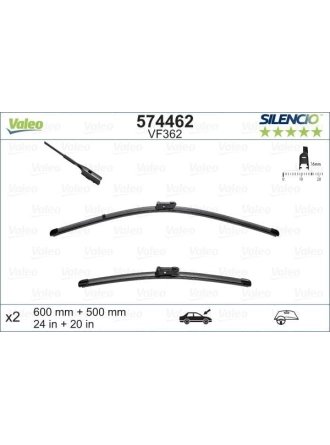 VALEO 574462 | Silgi Süpürgesi Tk 60 + 50Cm 09-Aı.A4-A5-Q3-Q5 Flat Blade