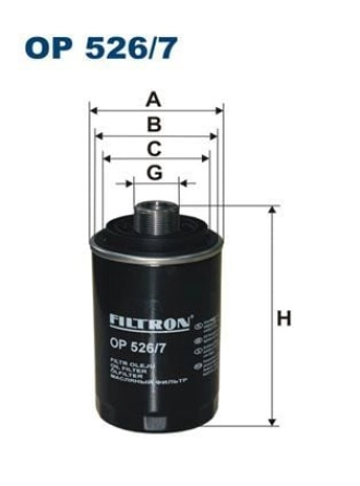 FILTRON OP526-7 | Yağ Filtresi 11-T.Porter.T6 2.0Tsi